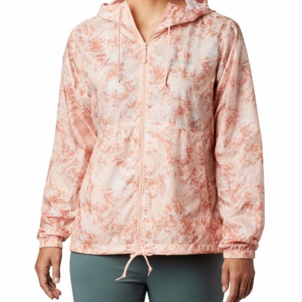 COLUMBIA Women’s Pink Camo Printed Windbreaker